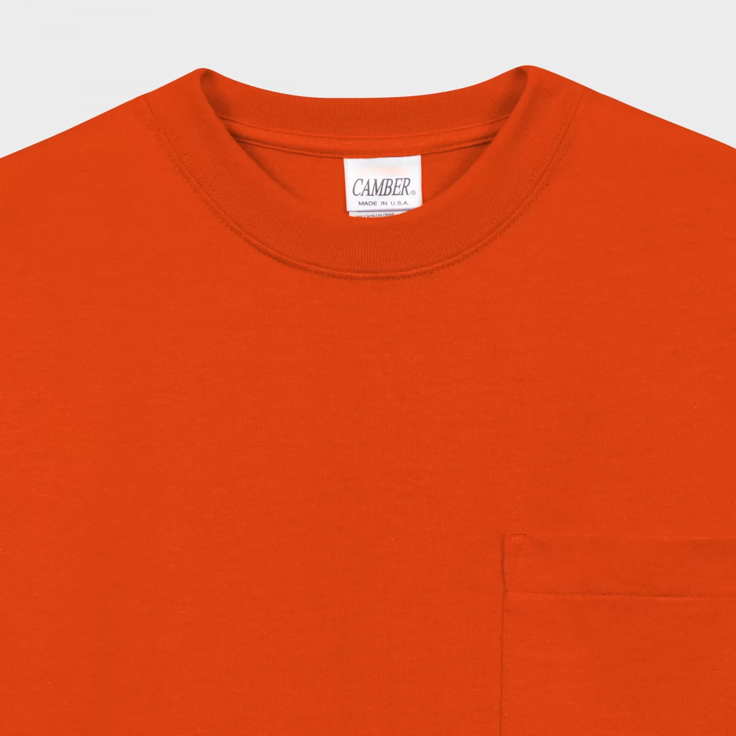 Camber USA : T-shirt Poche : Orange